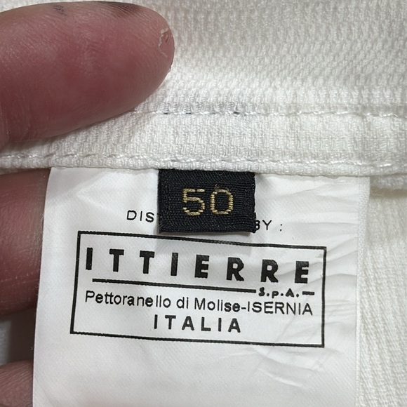 (R4) JUST CAVALLI Jeans white Low rise Flared leg men's size 56/30US - Picture 13 of 15